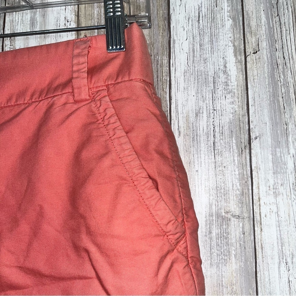 J.Crew Coral Pink Chino Shorts Women’s Size 0 Casual Summer - Picture 2 of 6